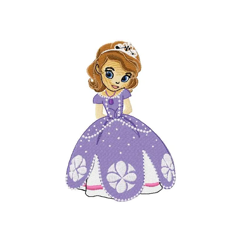 Preview of Sofia the First 8 embroidery design featuring the beloved character for creative stitching projects.