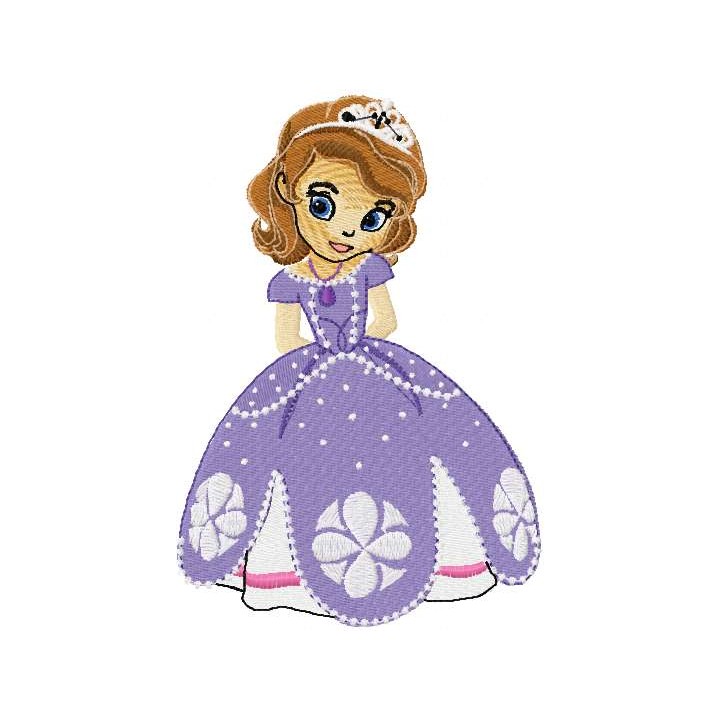 Sofia the First 8 embroidery design - Embroidery Design