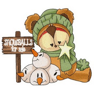 Snowballs for sale embroidery design - Embroidery Design
