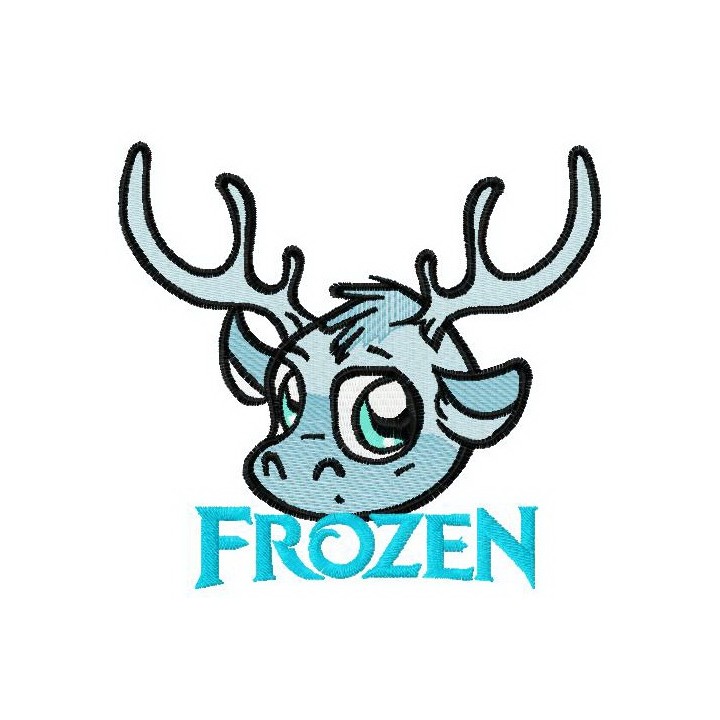 Sven chibi 4 embroidery design - Embroidery Design