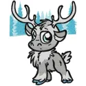 Sven Chibi embroidery design showcasing a whimsical character from Frozen, perfect for creative stitching projects.