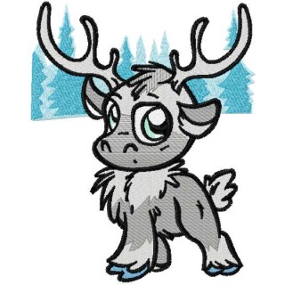Sven Chibi embroidery design - Embroidery Design