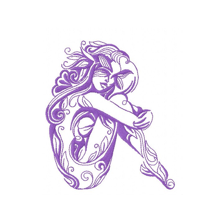 Aery fairy 2 embroidery design - Embroidery Design