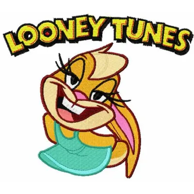 Lola Looney Tunes embroidery design showcasing a playful character, perfect for stitching on t-shirts or tote bags.