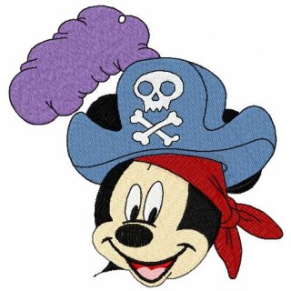 Mickey Mouse pirat 2 embroidery design - Embroidery Design