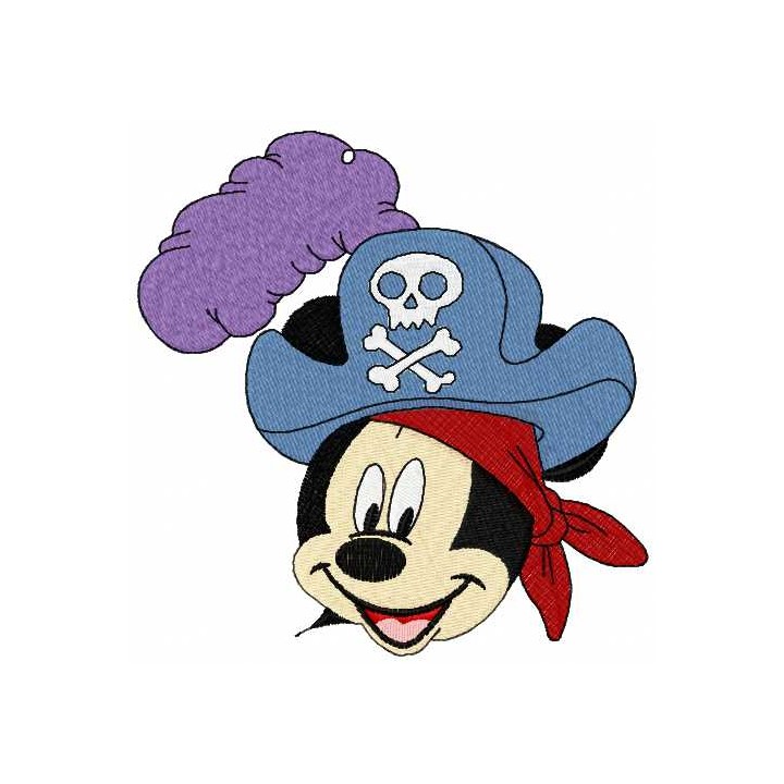 Mickey Mouse pirat 2 embroidery design - Embroidery Design