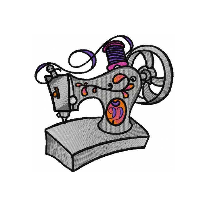 Sewing machine modern embroidery design - Embroidery Design