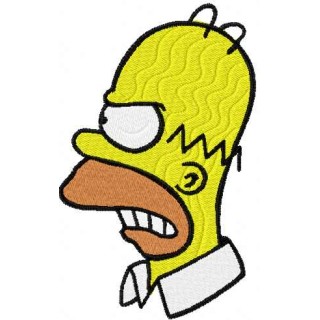 Homer Simpson 5 embroidery design - Embroidery Design