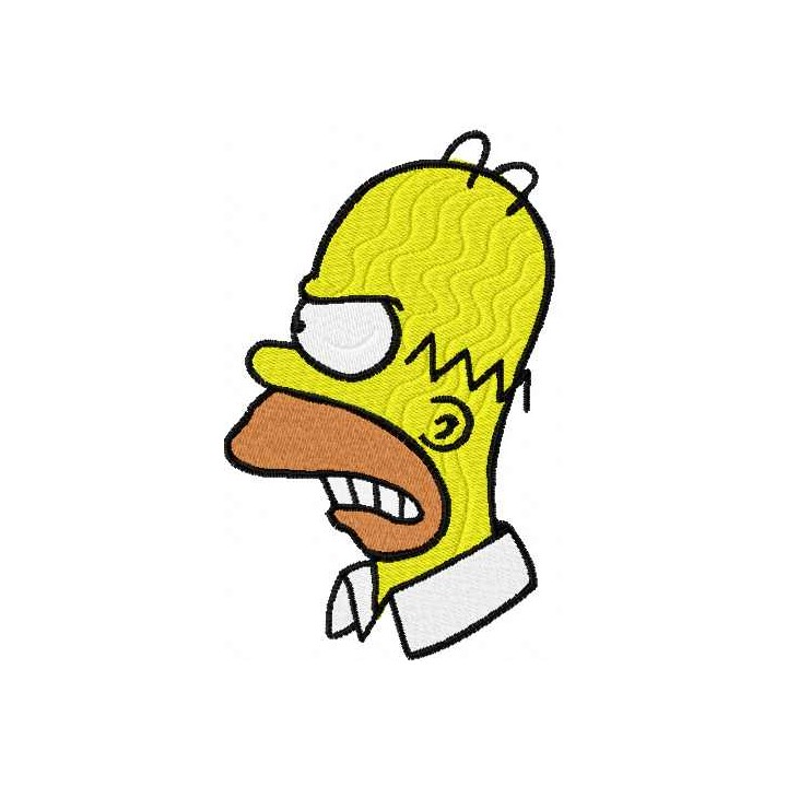 Homer Simpson 5 embroidery design - Embroidery Design