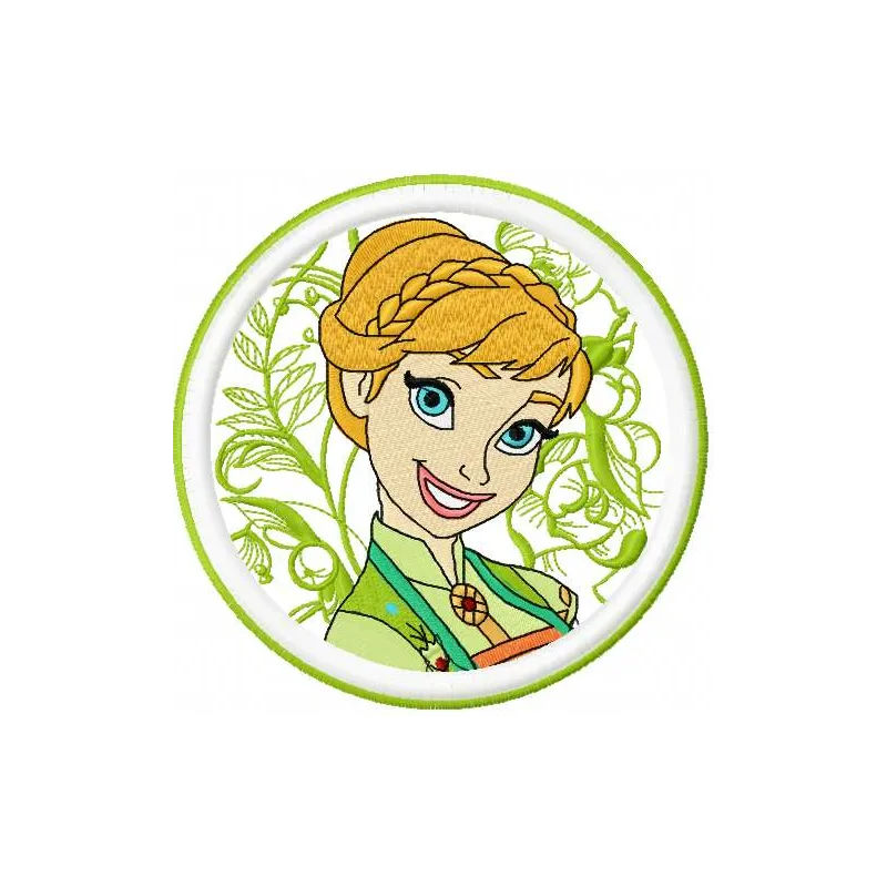 Preview of Anna Summer 4 embroidery design featuring vibrant motifs inspired by Frozen for creative stitching projects.