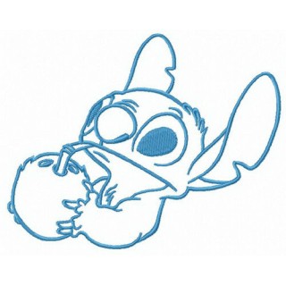 Stitch with exotic milk embroidery design - Embroidery Design