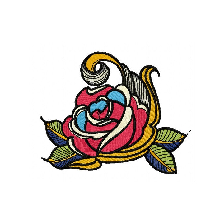 Rose 8 embroidery design - Embroidery Design