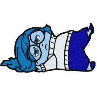 Upset Sadness embroidery design - Embroidery Design