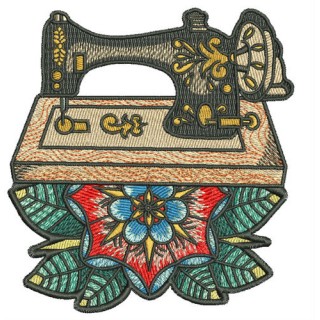 Old sewing machine 3 embroidery design - Embroidery Design