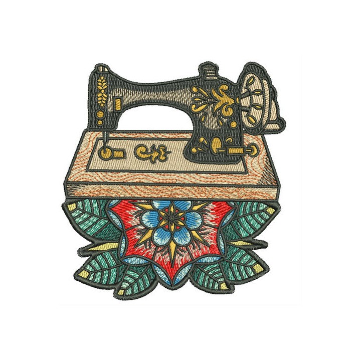 Old sewing machine 3 embroidery design - Embroidery Design