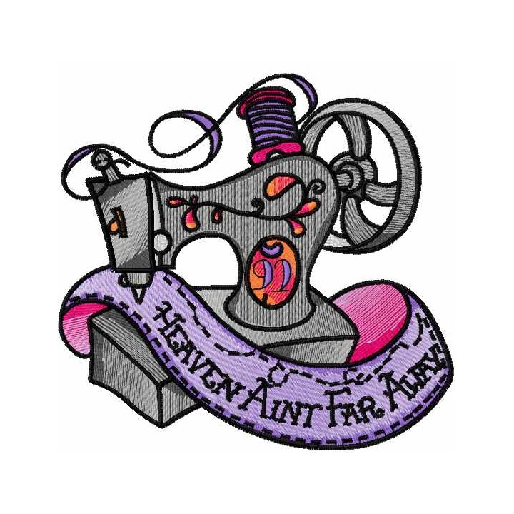 Heaven ain't far away embroidery design - Embroidery Design