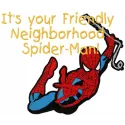 Preview of Neighborhood Spider-Man embroidery design showcasing a dynamic superhero motif for stitching projects.