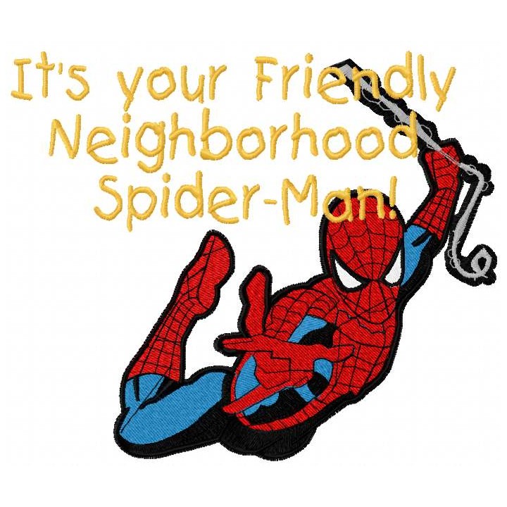 Neighborhood Spider-Man embroidery design - Embroidery Design