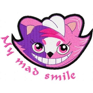 My mad smile embroidery design - Embroidery Design