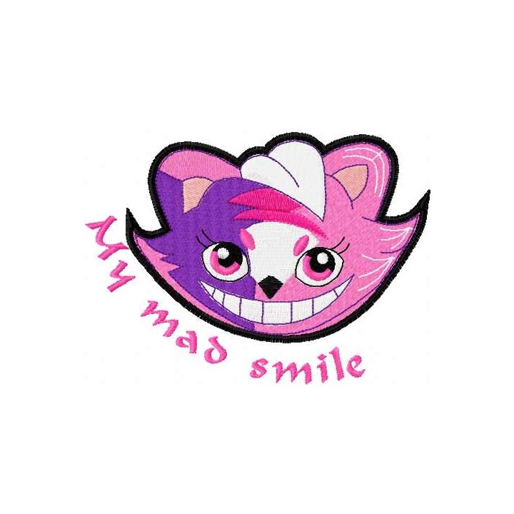 My mad smile embroidery design - Embroidery Design