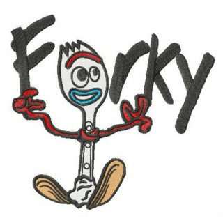 Funny Forky embroidery design - Embroidery Design