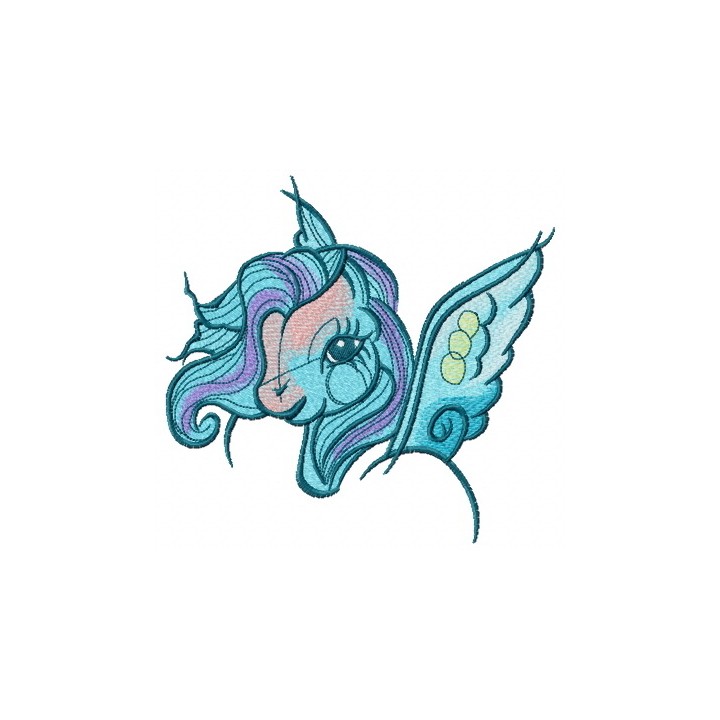 Winged pony embroidery design - Embroidery Design