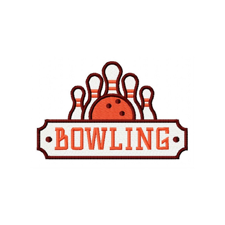 Bowling 3 embroidery design - Embroidery Design