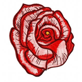 Foxy rose 2 embroidery design - Embroidery Design