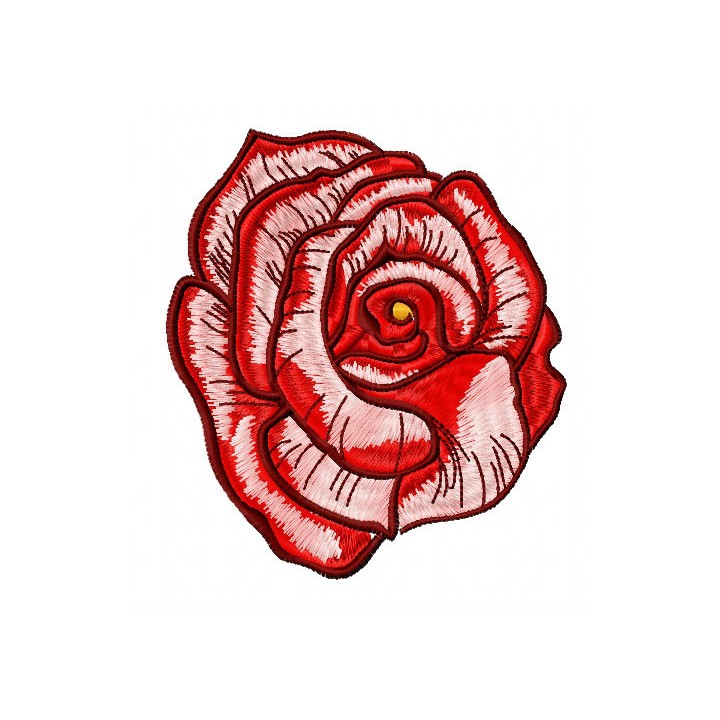 Foxy rose 2 embroidery design - Embroidery Design
