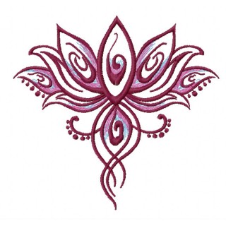 Oriental flower 5 embroidery design - Embroidery Design