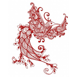 Fancy peacock 2 embroidery design - Embroidery Design