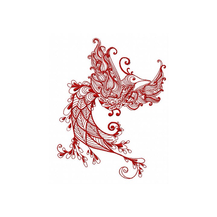 Fancy peacock 2 embroidery design - Embroidery Design