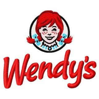 Wendy's logo embroidery design - Embroidery Design