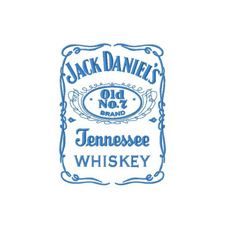 Jack Daniel's logo 2 embroidery design - Embroidery Design