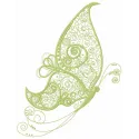 Preview of Fancy Butterfly 6 embroidery design showcasing intricate details and vibrant patterns for stitching.