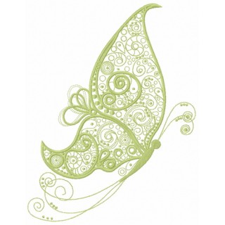 Fancy butterfly 6 embroidery design - Embroidery Design