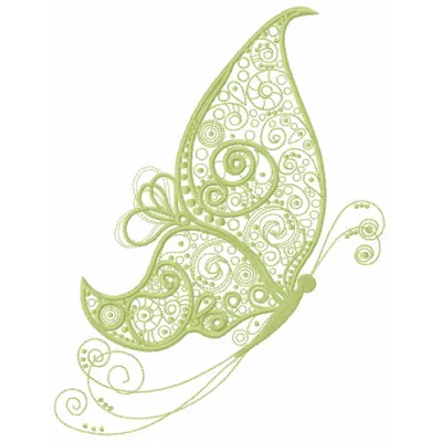 Preview of Fancy Butterfly 6 embroidery design showcasing intricate details and vibrant patterns for stitching.