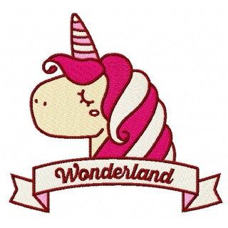 Unicorn from Wonderland 2 embroidery design - Embroidery Design