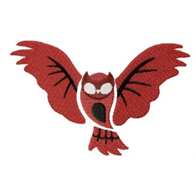 Owlette sign embroidery design from Pj Mask collection, showcasing a whimsical stitched motif for creative projects.