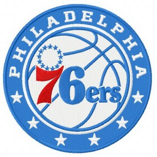 Philadelphia 76ers logo embroidery design - Embroidery Design