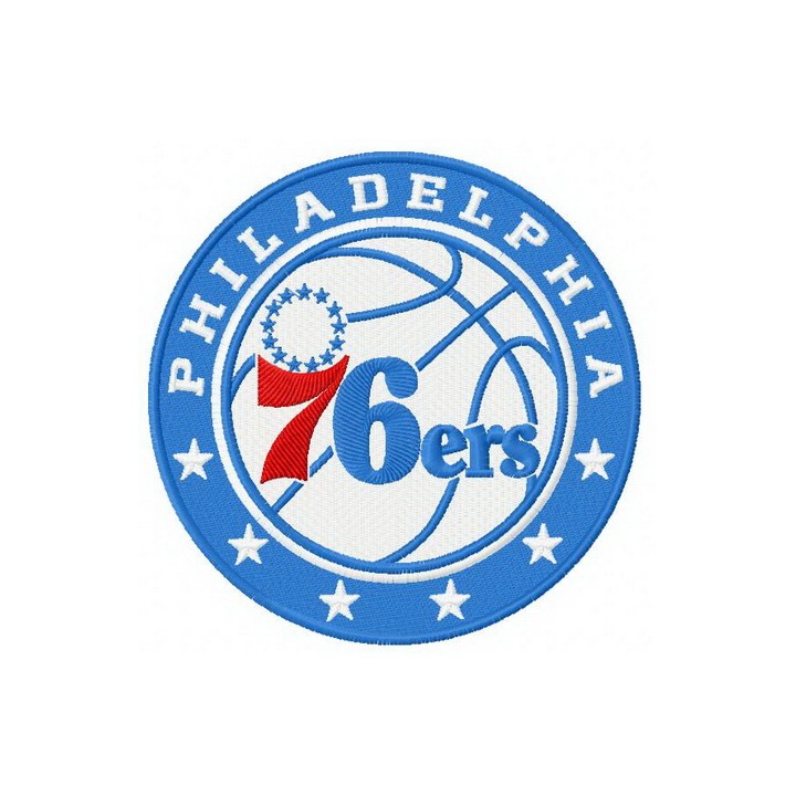 Philadelphia 76ers logo embroidery design - Embroidery Design