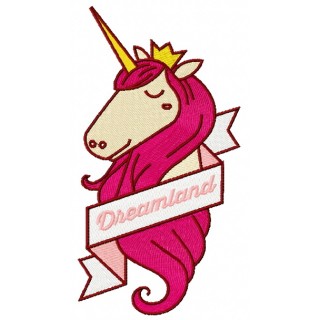 Unicorn from Dreamland 2 embroidery design - Embroidery Design