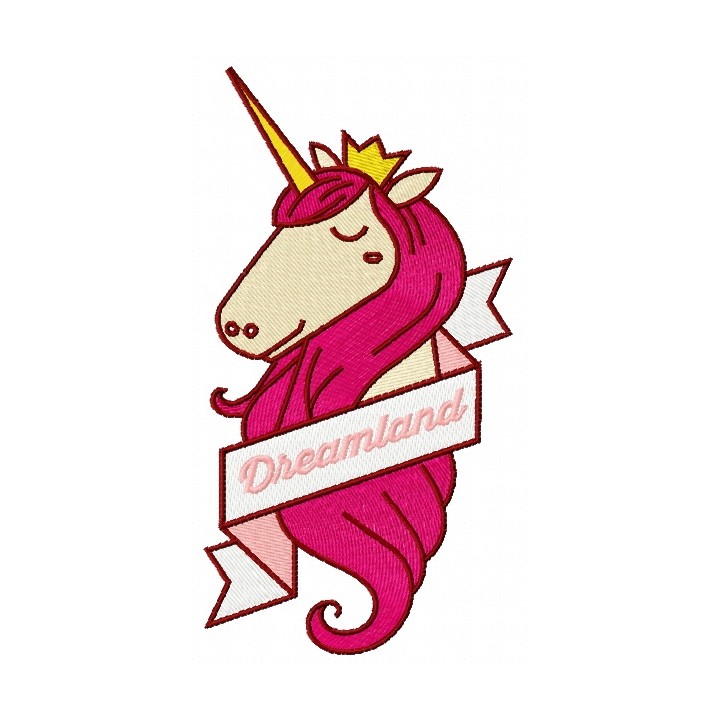 Unicorn from Dreamland 2 embroidery design - Embroidery Design