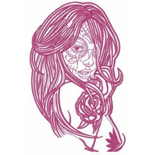 Naked fancy girl 3 embroidery design - Embroidery Design