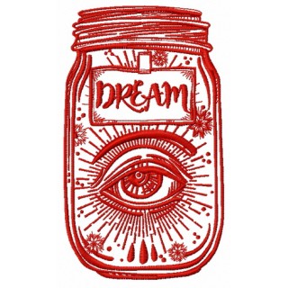 Dreams in jar 2 embroidery design - Embroidery Design