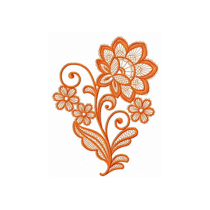 Lace flower 15 embroidery design - Embroidery Design