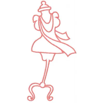 Preview of a mannequin embroidery design featuring a stylish pattern for car sport hobby enthusiasts.