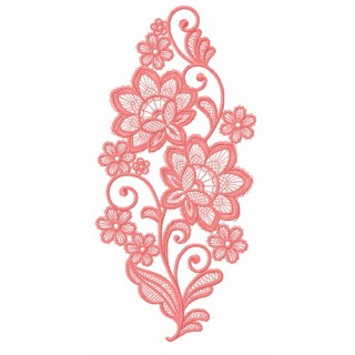 Lace flower 14 embroidery design - Embroidery Design
