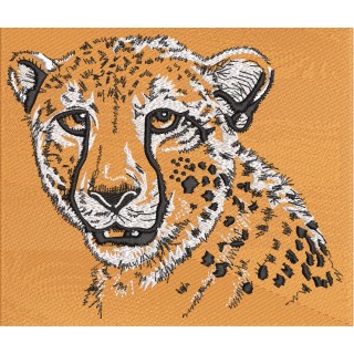 Cheetah big cat embroidery design - Embroidery Design