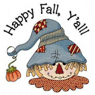 Happy fall embroidery design - Embroidery Design